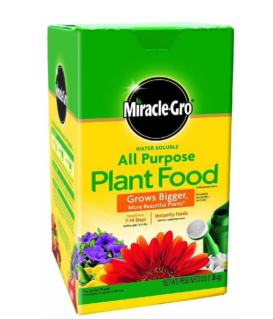 Miracle-Gro 100028 All Purpose Plant Food, 3 Lbs - Walmart.com ...