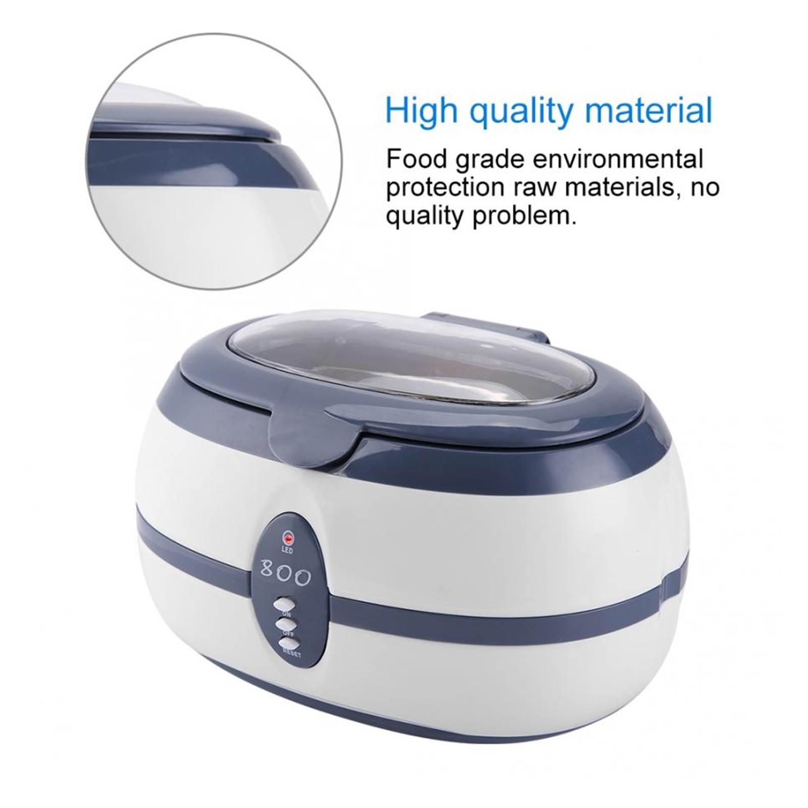 600ml Ultrasonic Cleaner Ultrasonic Bath Cleaner Circuit Board Jewelry Watch Glasses Razor Dental Ultrasound Cleaning Machine ,Strong Cleaning