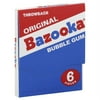 Bazooka Bubble Gum Original Nostalgia Mini-Wallet Pack - 6 Piece