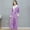 Purple, variant on Lilgiuy Women Splice Thicken Coral Fleece Robe Bathrobe Gown Pajamas Sleepwear Pocket+Belts for Postpartum