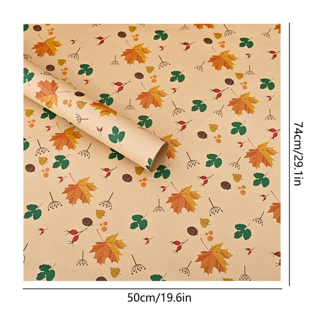 A Christmas Wrapping Paper Kraft Gift Wrap Roll 19 Inches Wide 29 Feet Long With Holiday Patterns For Christmas Hanukkah Gifts And Crafts Design A
