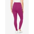 thumbnail image 2 of Woman Within Plus Size Stretch-Cotton Knit Pull-On Pocket Leggings, 2 of 5