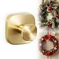 thumbnail image 4 of Eliaeconx Sucker Hook, 2-Pack Christmas Wreath Hanger, Glass Door Shower Hook, Adhesive Free Suction Cup Hanger for Holiday Decorations, Gold, 4 of 7