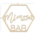 thumbnail image 3 of Koyal Wholesale Wood Mimosa Bar Sign, Party Banner, Decorations For Wedding Bridal Shower Ladies Brunch Birthday, 3 of 3