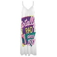 thumbnail image 4 of Totally Rad Robe Sans Manches Throwback Années 80 1981 Robe de Soirée de Luxe pour Femmes style Coréen, 4 of 4