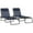 Dark Blue, variant on Outsunny 2 PCs Folding Lounge Chair, Chaise Lounge with Headrest Dark Blue