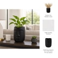 thumbnail image 6 of Sagebrook Home Modern Face Vase with Artistic Design, Stoneware Ceramic, Decorative Accent for Home, Office, Bedroom & Living Room, 8" Black, 6 of 14