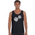 thumbnail image 1 of LA Pop Art Men's Word Art Tank Top - DIFFERENT ROLLS THROWN IN THE GAME OF CRAPS, 1 of 2