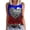 Blue#1, variant on Fartey 4th of July Tank Tops for Women Plus Size Summer Sleeveless Patriotic Shirts Cute Memorial Day Print T-shirts Loose Casual Holiday Tanks Blue XXXXXL
