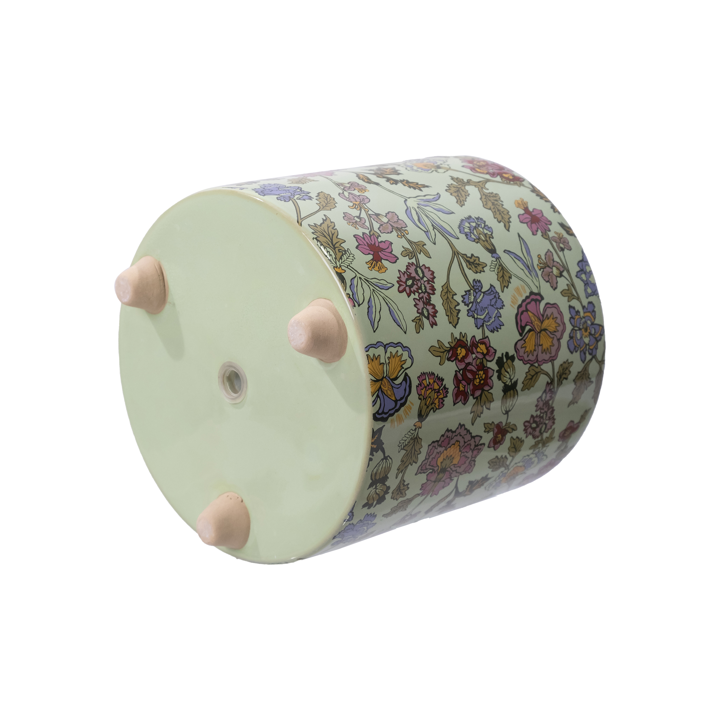 Beautiful by Drew Barrymore 8-Inch Sage Ceramic Footed Planter photo 3