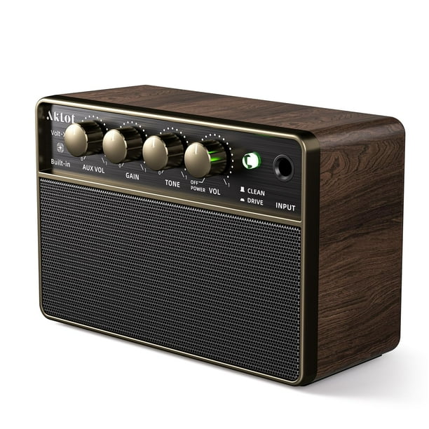 Amplificador de guitarra AKLOT Volt-XII 10W portátil recargable