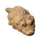 thumbnail image 3 of Estatua de cocodrilo hecha a mano, pequeña mascota de té, adorno, figura de cocodrilo en miniatura Marrón, 3 of 9