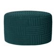 thumbnail image 1 of DOLITY Housse de Rangement pour Ottoman Rond, Housse de Tabouret Épaisse, Housse Extensible pour Salon Vert, 1 of 9