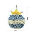 thumbnail image 3 of Chenille Hand Towel Cute Hanging Hand Wipe Ball Hand Towel Thickened Absorbent Hangable Multifunctional Hand Towel, 3 of 6