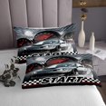 thumbnail image 3 of Erosebridal Teens Racing Car Coverlet Set King,Extreme Sports Bedding Set,Fast Car Decor,Ultra Soft,3 Pieces, 3 of 5