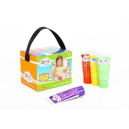 Spark. Create. Imagine. Jumbo Finger Paint, 10 Count