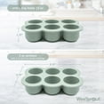thumbnail image 3 of WeeSprout Silicone Baby Food Freezer Tray with Clip-on Lid (Six 3 Ounce Sections), 3 of 8