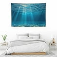 thumbnail image 4 of COMIO  Ocean Wall Hanging Tapestry,Bright Gravelly Bottom and Wavy Surface Tropical Seascape Abyss Underwater Picture Wall Hanging Tapestry for Bedroom Living Room Dorm, 4 of 7