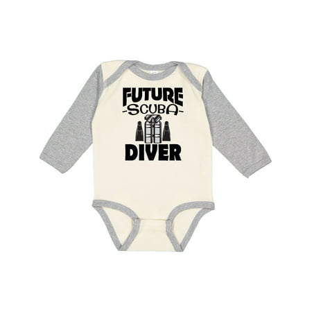 

Inktastic Future Scuba Diver Gift Baby Boy or Baby Girl Long Sleeve Bodysuit