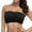 Black, variant on Xijirk Tank Tops Plus Size Double Bandeau Strapless Bra Stretchy Padded Removable Tube Top for Comfortable Support Camisole Tops for Women,White,M