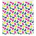 thumbnail image 3 of Ambesonne Modern Shower Curtain, Romantic Butterfly, 69"Wx75"L, Dark Blue Yellow, 3 of 3