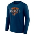 thumbnail image 2 of Men's Navy Chicago Bears Advance to Victory Long Sleeve T-Shirt, 2 of 3