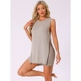 thumbnail image 2 of DARING DIVA Tank Top Lounge Set Sleeveless Stretchy Knit 2 Piece Outfits L Khaki, 2 of 6