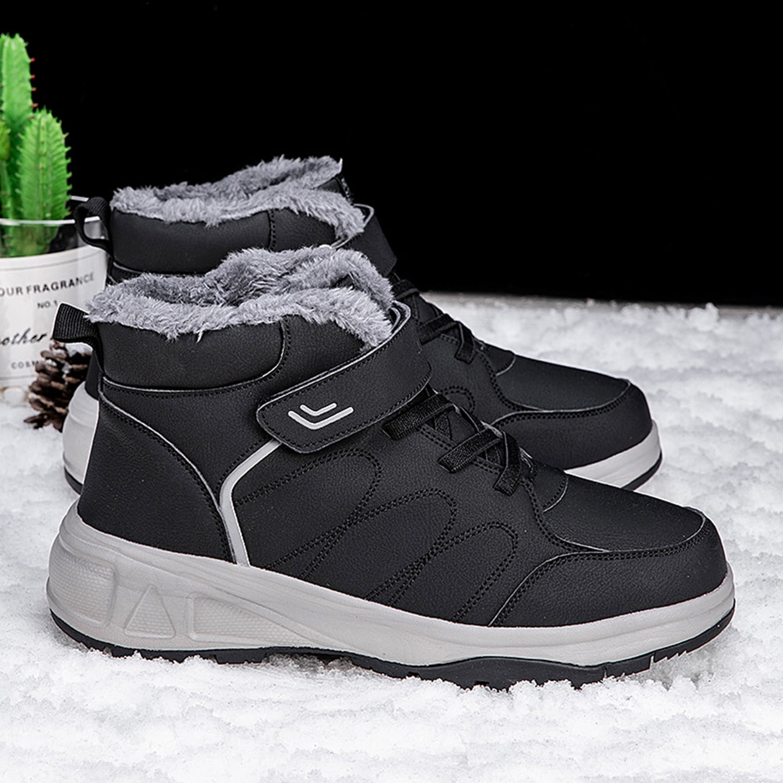 Akiihool Men's Wide Width Warm Snow Boots - Guam