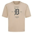thumbnail image 2 of Men's Levelwear Khaki Detroit Tigers Crossway Oversized Luxe Signature Knit T-Shirt, 2 of 3