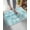 Teal Green, variant on Luxury Plush Bathroom Rugs Mat, Brown Coastal Soft Shaggy Bath Carpet, Nautical Coral Starfish Shell Seahorse Ocean Non-Slip Floor Mat for Kitchen, Bedroom, 16"x24"