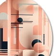 thumbnail image 3 of Designart "Pastel Serenity Mid-Century Bliss III" Minimalism Metal Round Wall Art Prints, 3 of 5