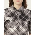 thumbnail image 3 of Moomaya Women Printed Short Sleeves Crop Shirt, Collared Neck Short Boxy Shirt Top, 3 of 8