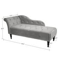 thumbnail image 6 of Chaise Lounge Indoor with Nailhead Trim,Modern Velvet Lounge Chair for Bedroom Living Room Office, 6 of 8