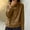 Brown, variant on AXXD Womens Tops Basic Summer 2024 New Loose Casual Pullover Vintage Hooded Solid Color Hoodie Top