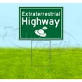 thumbnail image 1 of Extraterrestrial Highway (18" x 24") Yard Sign, Includes Metal Step Stake, 1 of 6