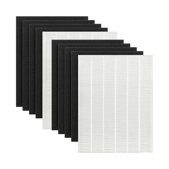 Nispira D480 Replacement Filter Set Compatible with Winix D480 Air Purifier, Replaces Part 1712-0100-00, Includes 1 HEPA Filter and 4 Carbon Filters, 2 Set
