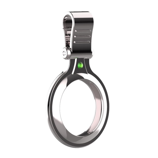 Dispositivo de seguimiento de llavero de la cubierta del rastreador de ubicación Reemplazo del protector de metal para Airtag, plateado kenally EL002165-01