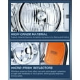 thumbnail image 4 of Nilight 2004 2005 2006 2007 2008 F150 Headlights, headlight assembly for 2006 Lincoln Mark LT Chrome Housing Amber Reflector,Headlight Assembly Replacement kit, 4 of 8