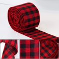 thumbnail image 3 of 1 volume Plaid Burlap Rustic Ribbon for Gifts & Crafts for Home Wedding Decorations(1.96 Inches ), 3 of 5