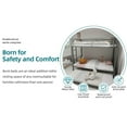 thumbnail image 6 of Twin over Twin Bunk Bed with Trundle,Heavy Duty Metal Bed Frame with Sturdy Guardrail for Kids/Adults,Noise Reduced,Silver, 6 of 7