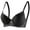 Black, variant on Summer Fashion Plus Size Sports Bras for Women 2025 Solid Color Lace Thin Style Ventilate Back Buckle Steel Rim Up to 65% off!