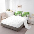 thumbnail image 3 of Erosebridal Gradient Green Bedding Sets Twin Size, Modern Oil Paiting Comforter Sets with Sheets, Reversible 7-Piece, 3 of 5