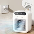 thumbnail image 2 of Ventilador De Refrigeración De Aire De Escritorio Mini ventilador de aire frío, 2 velocidades, 1800 mAh, ventilador de pulverización humidificador, tanque de agua de 500 ml para coche Wdftyju  Libre de BPA, 2 of 8