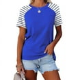 thumbnail image 4 of Birdeem Womens Short Sleeved Shirt with Checkered Printed Button Casual T-Shirt Top, 4 of 12