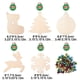 thumbnail image 5 of De Rodajas De Madera Colgantes Para Pintar, Decoraciones Navideñas De Madera Sin Terminar De Múltiples Formas, Discos De Navidad En Blanco, Artesanía Diy Para Decoración De Festivales 50 Piezas matsuzay HA013805-00, 5 of 7
