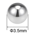 thumbnail image 2 of Uxcell Billes de Roulement Métriques en Acier Inoxydable 304 Grade G100 Précision 3,5 mm /0,14 Pouces, 2 of 4