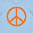 thumbnail image 4 of Inktastic Funky Orange Peace Sign Boys or Girls Baby T-Shirt, 4 of 5