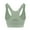 Green, variant on Comfortable Bra - Fashion Women Solid Color Wireless Back Beauty Gathering Chest Cushion Ventilation Yoga Sports Bra Black S