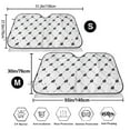 thumbnail image 3 of Picia Black Rabbit Curved Windshield Sunshade Accordion Folding Style Auto Shade for Car Truck SUV Van Blocks UV Ray Sun Visor Protector -Medium, 3 of 7