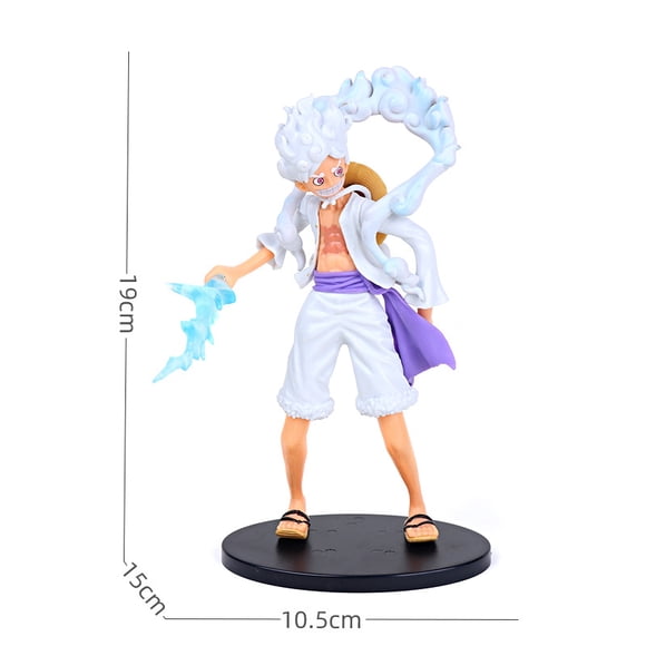 Banpresto One Piece Luffy Gear 5 Figurine, Statue de Collection Anime de 7,5 Pouces du Dieu du Soleil Nika avec Base